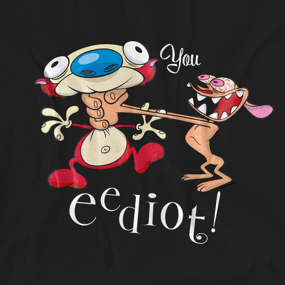 Ren & Stimpy Unisex Vuxen You Eediot T-Shirt