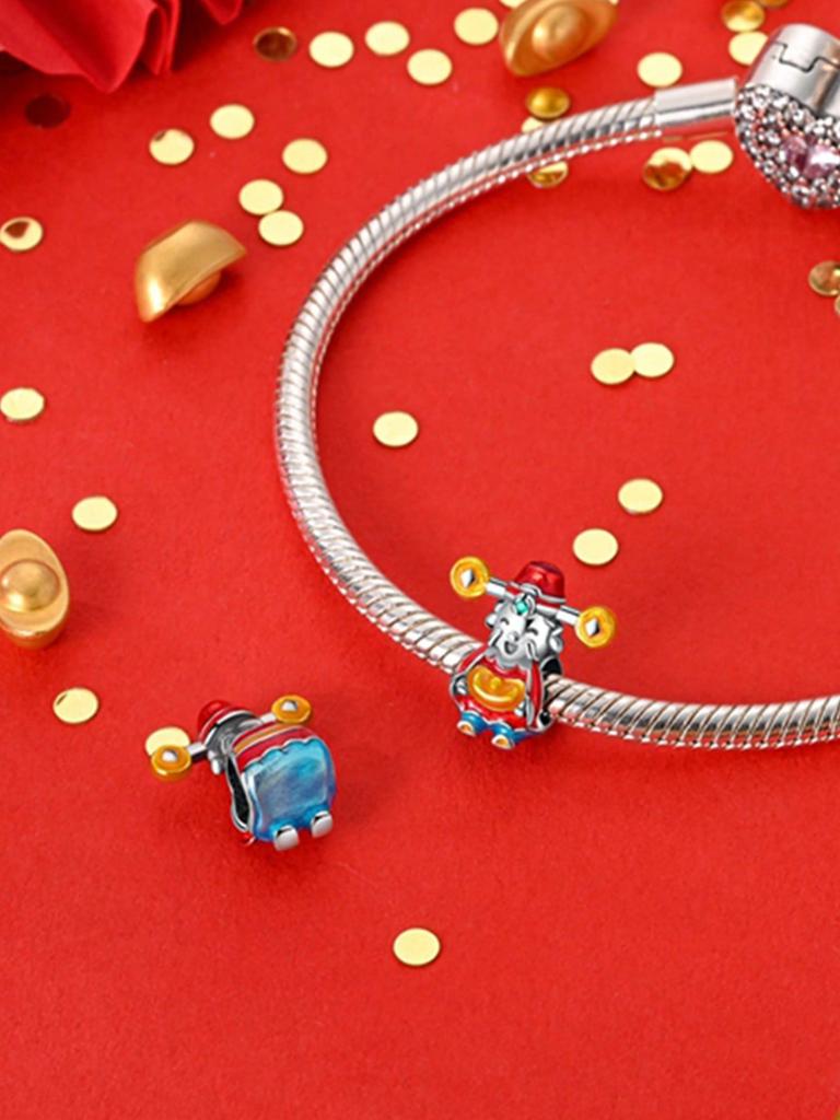 Christmas Snow House Socksbeads Charm Copper Plated Fit Charms Copperoriginal Bracelet For Jewelry Making Diy Charm