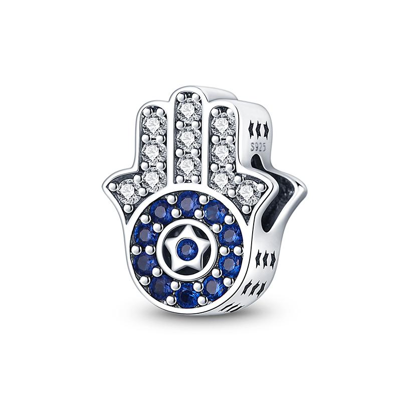 100% Rame Zircone Scintillante Occhio del Diavolo Occhio di Horus Auguri Migliori Portafortuna Perline Adatte a Braccialetti da 3 mm Gioielli Fai da Te