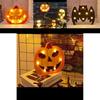 Festive Halloween Led Lights Lantern With Safe Low Voltage Bat Skull Pumpkin And Spider Patterns