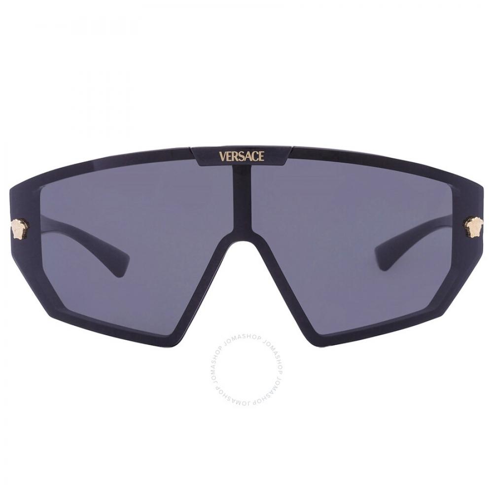 

Versace Dark Grey Shield Unisex Sunglasses Ve4461 Gb1 87 47