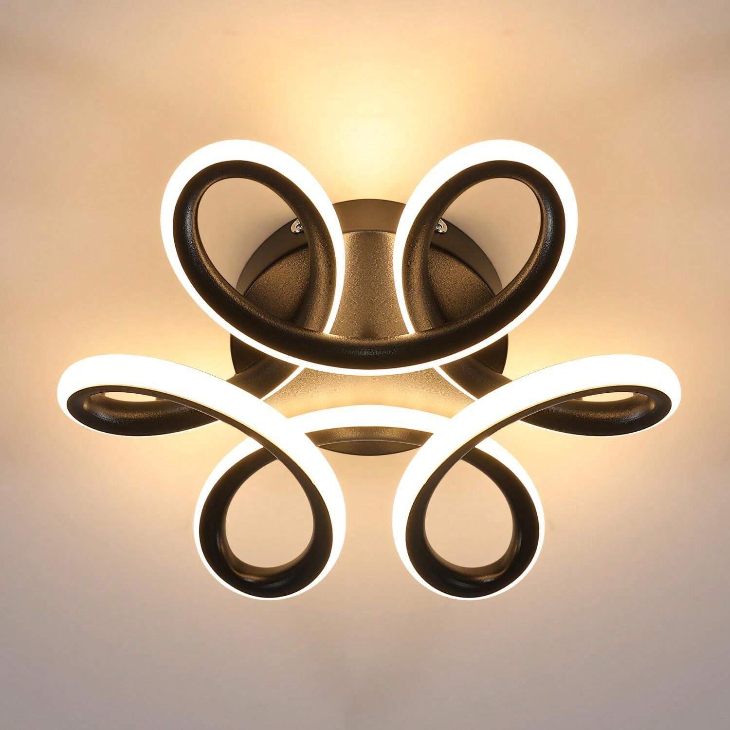 

LED Ceiling Light SENQIU Creative Flower Design, 22 Watt, Warm 3000K, For Living Room Dining Room Bedroom