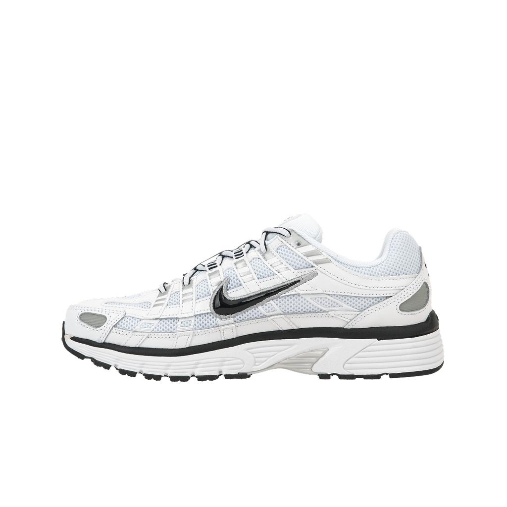 Nike P-6000 White Metallic Silver Black Men Sneakers CD6404-107