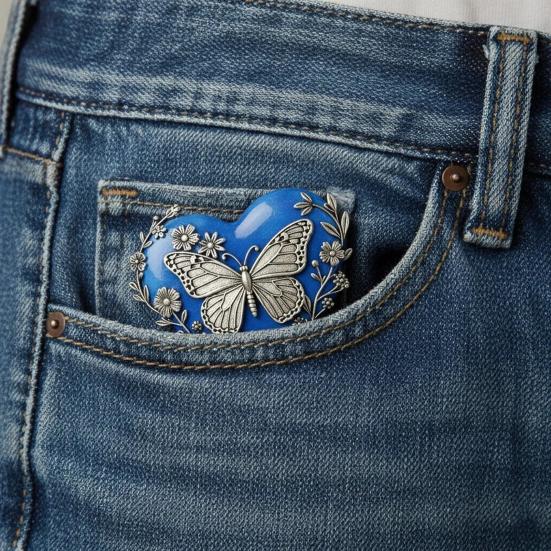 Pocket Hug Ornament Butterflies Pattern Acrylic Small Decorative Toy Table Decoration Holiday Party Decoration