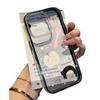 Green Apple Pink Fork Black Cat Applicable iPhone17Pro Mobile Phone Case 16 2-in-1 14/15 Girl 13 Transparent