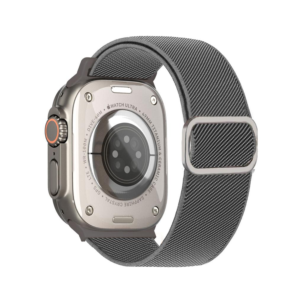 Nylon Loop For Apple Watch Ultra 2 Band 40mm 44mm 45mm 49mm 41mm 42mm 46mm Scrunchie Bracelet Iwatch Series 10 9 6 7 8 Se Strap