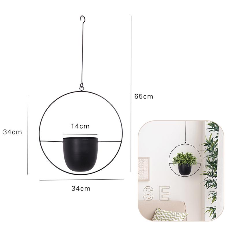 

Iron Plant Hanger Chain Flower Pot Potted Plant Pot Storage Basket Courtyard Garden Planters Holder Hanging Home Balcony Decor