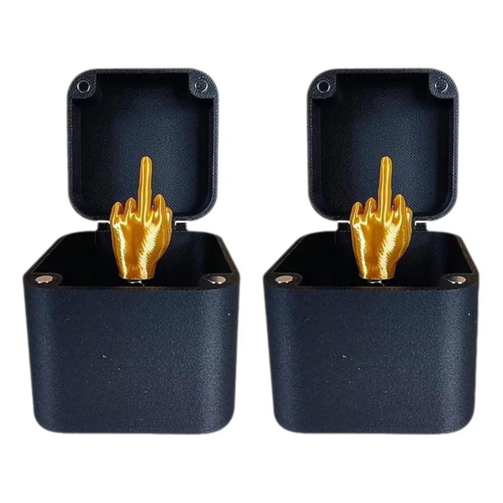 Spoof Hand Christmas Prank Gift Christmas Box Prank Middle Finger  Home Decoration