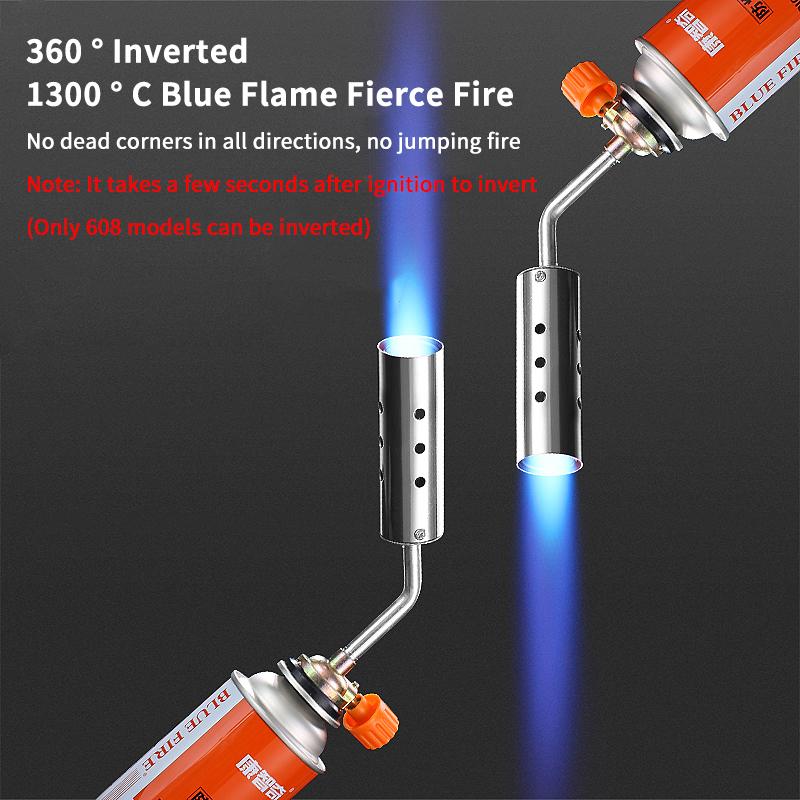 Butane Gas Torch Refillable Flame Blow Torch Adjustable Culinary Tool for Kitchen BBQ Baking Cooking