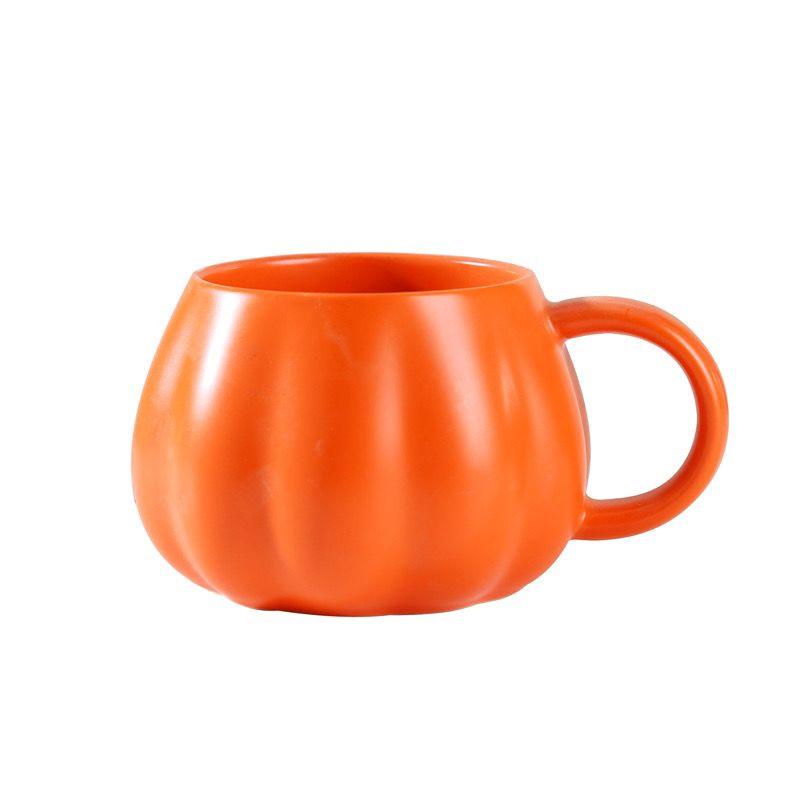 Pumpkin Mug Autumn Coffee Mug Halloween Themed Pumpkin Cup Funny Ceramic Pumpkin Fall Mugs Gothic Devil Squash Ceramic Cup