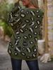 2024 Loose Knit Pullover Sweater with Irregular Coffee Pattern