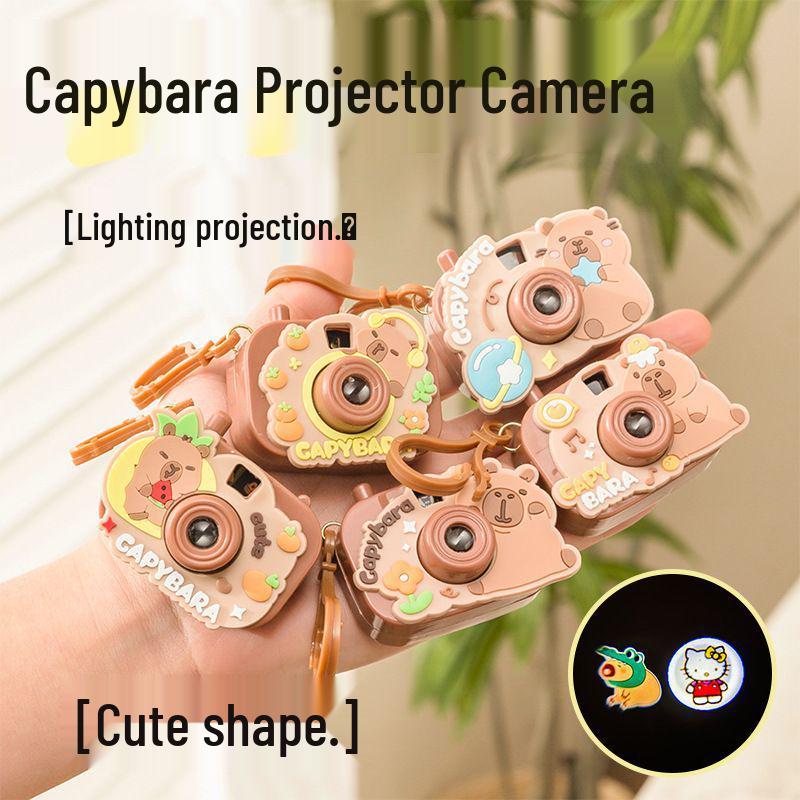 

Creative Cartoon Children s Mini Projector Camera Toy - Luminous Gift for Kindergarten Graduation Capybara Projector Camera 5 Pieces
