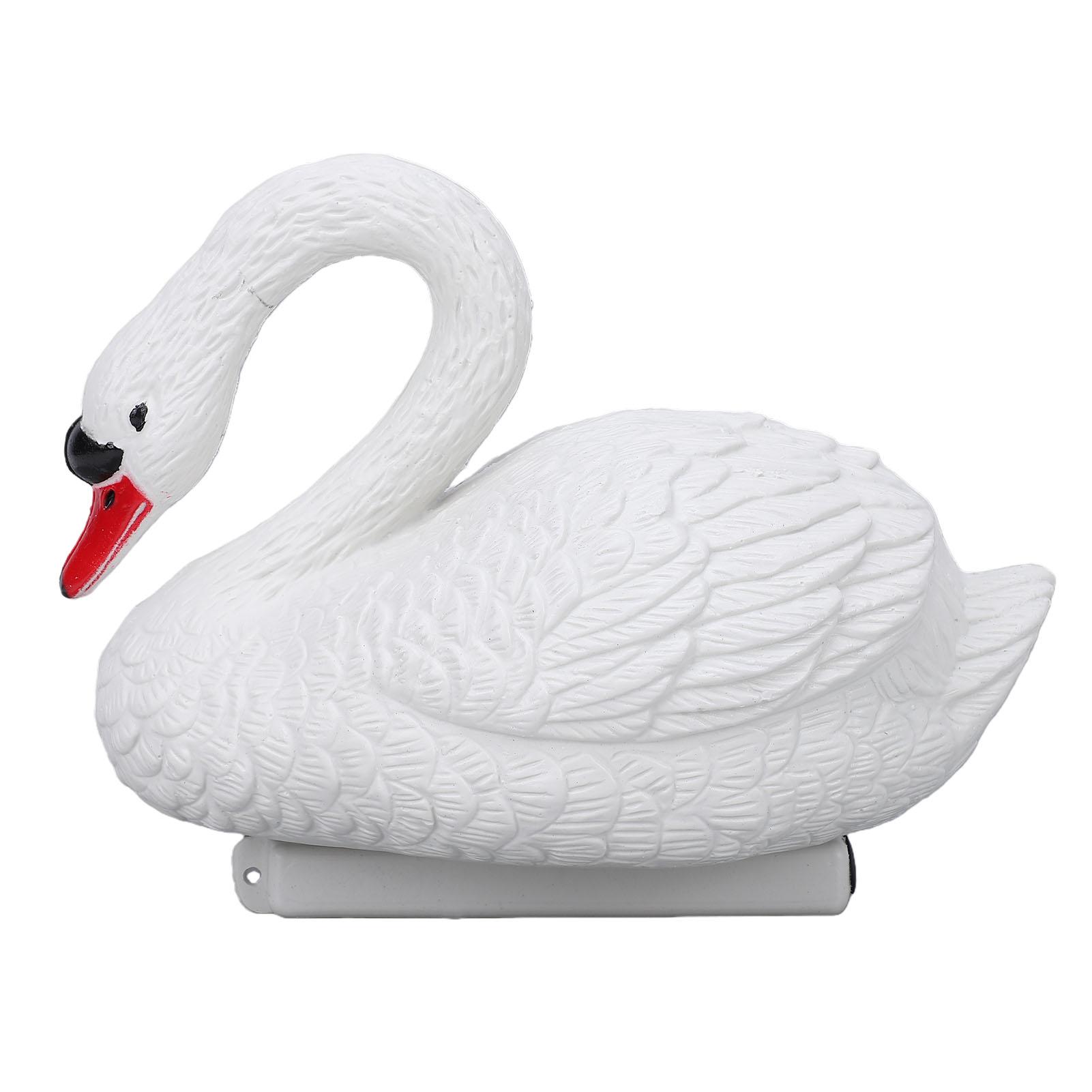 Fishine Unisex Swan Pond Decoration Plastic Floating Swan Decor Vivid For Courtyard Lawn Park Swimming Pool Outdoor Area