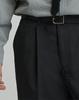 WORK ON BODY OFF [Fleece-Lined] Rebe Semi-Wide One-Pleat Slacks (2 Colors)