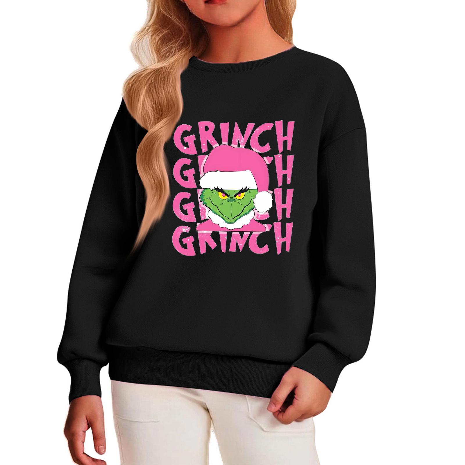 

Детский повседневный пуловер с круглым вырезом и принтом, с длинными рукавами и капюшоном 100 чёрный