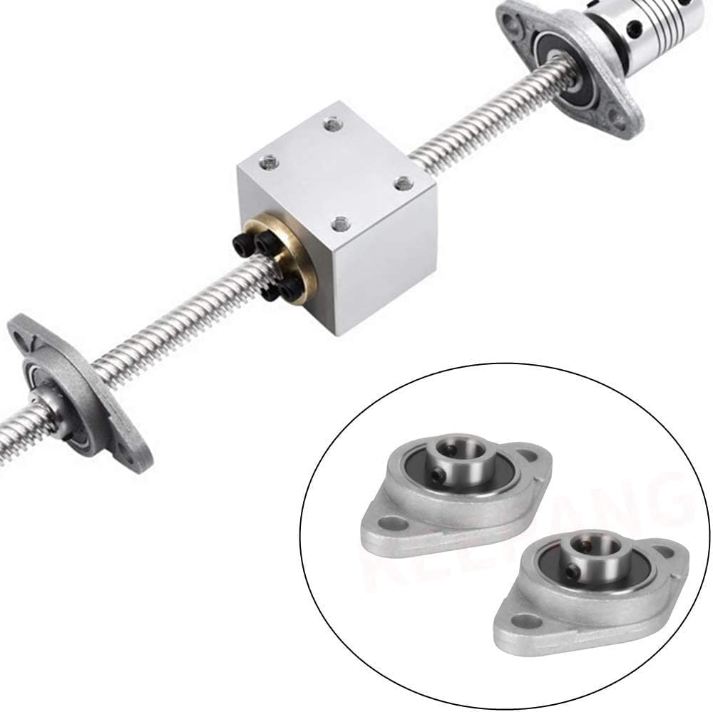 2pcs Flange Shape Unit KFL003 Bearing Unit Bore Bracket Insert Bearing Pillow Block Bearing