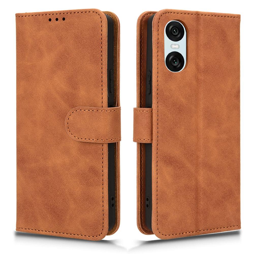 For Sony Xperia 10 VI Wallet Case PU Leather Stand Phone Cover Skin-Touch Feeling