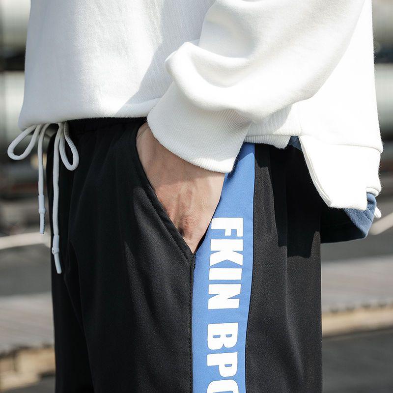 Men  Hip Hop Cargo Pants Harem Pants Color Block Casual Man Sweatpants Streetwear LooseMens Sports Pants