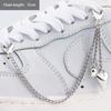 1PCS Luxurious Diamond DIY Heart Star Pearl Shoe Chain Punk Original Detachable Studded Pentagram Shoe Accessories Jewelry Penda