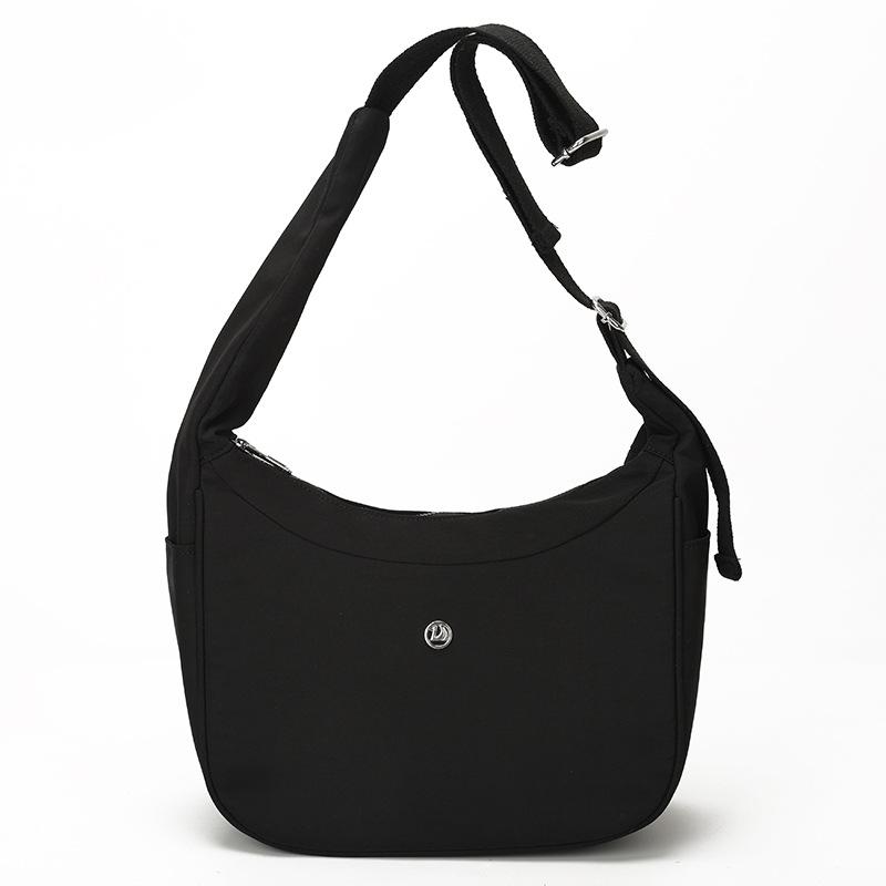 Solid Color Lightweight Shoulder Bag Women's Crossbody Bag Student Class Bag