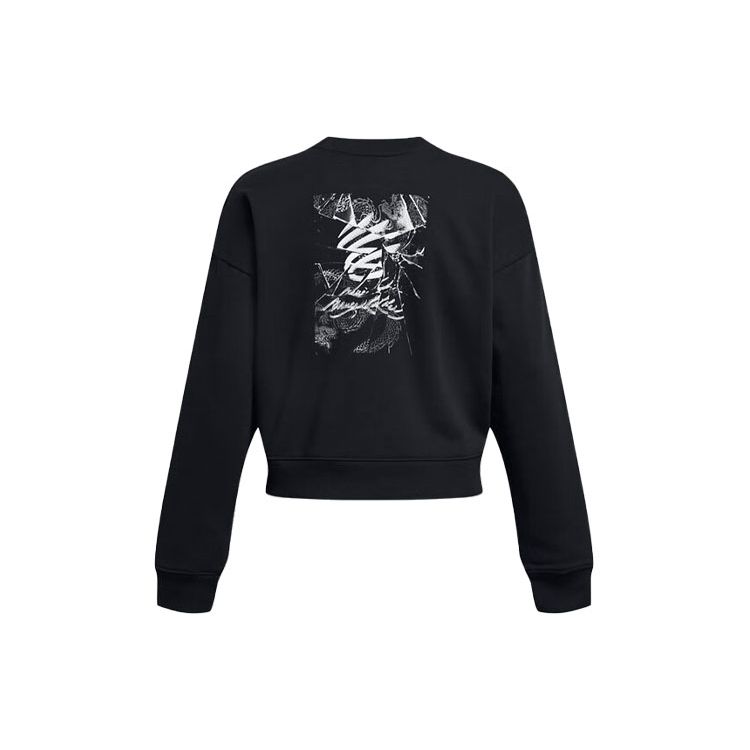 Under Armour Curry X Bruce Lee Collaboration SS24 Spring Collection Dragon Pattern Printed Pullover Crewneck Sweatshirt Women Sweatshirt 1385300-001