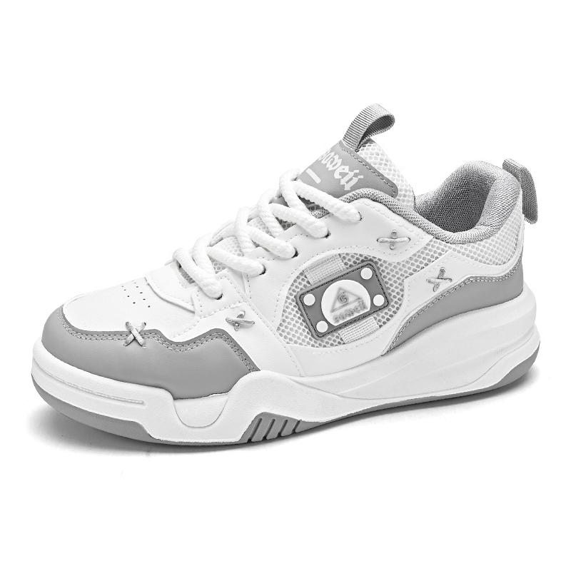 

Мужская обувь новая летняя кожаная вентилируемая обувь для скейтборда студенты нишевый дизайн толстая подошва обувь-хлеб Гонконгская модная обувь 44