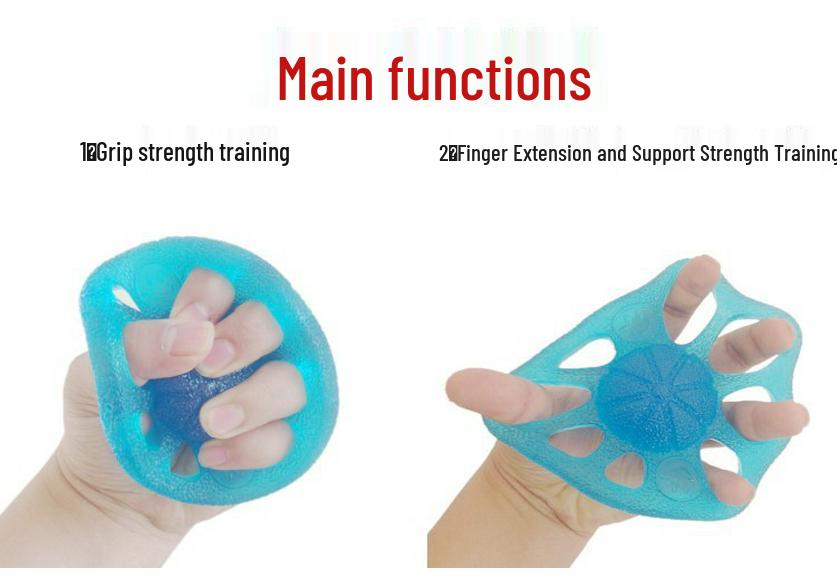 Silicone Grip Strength & Finger Extension Training Ball