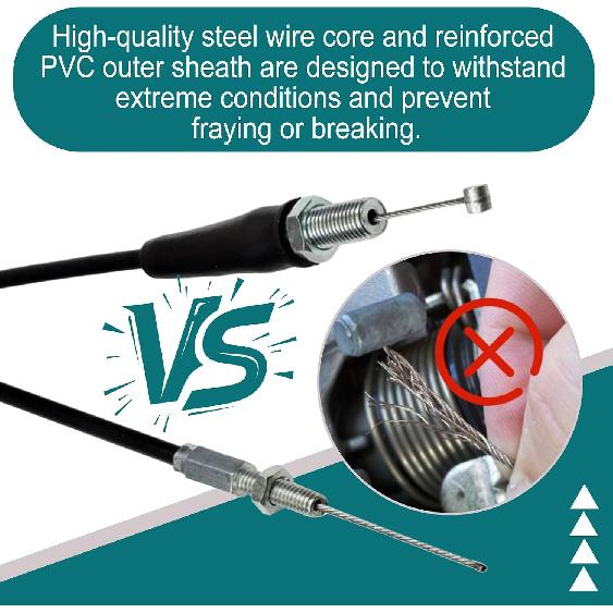 CT200U Throttle Cable Fit for Coleman CT200U-EX BT200X Axis M200 Mini Bike | Baja Warrior MB200 MB165 RT200 B200R 196cc 5.5hp 212cc 6.5hp Mini Bike