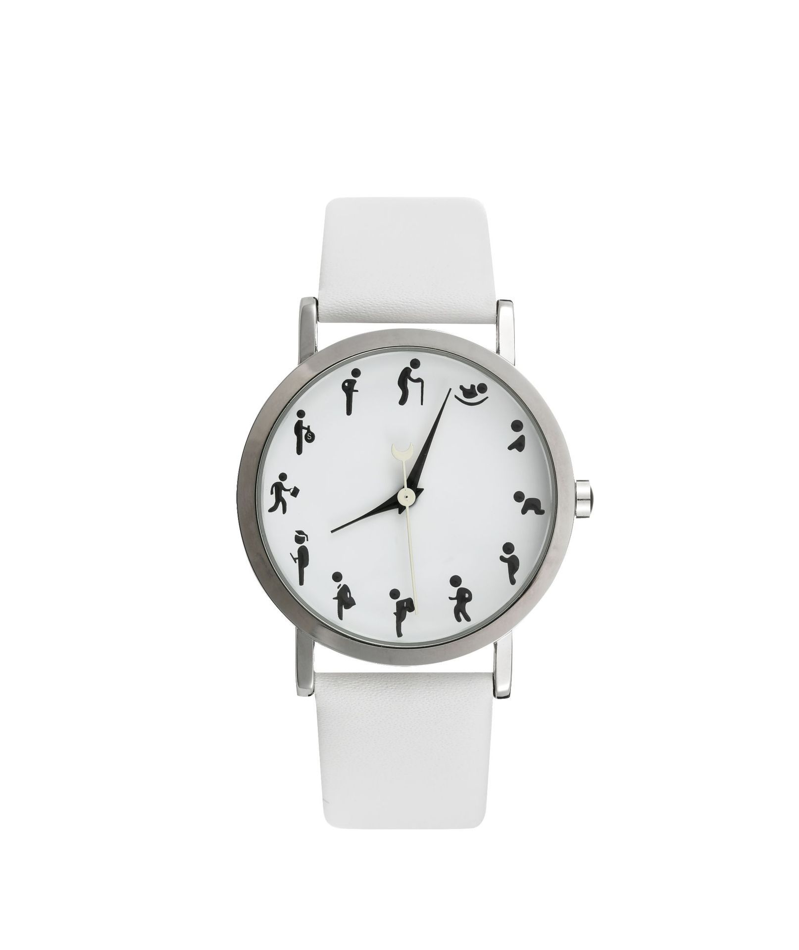 Stylish And Fresh Classic Simple Style Belt Versatile Men And Women Quartz Wristband Watch