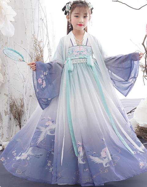 Chinese Hanfu Dress Children Clothing Fairy Cosplay Costumes Kids Clothes Party Dance Wear Stage Girl Dress Princess Vintage