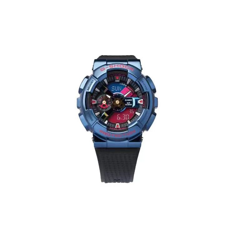 G-Shock Steel Heart Serie 200M Wasserdicht Quarzwerk Harzarmband Japanische Uhr Herrenuhren Mehrfarbig GM-110SN-2APFS-PERSON