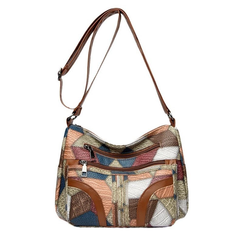 Damen Umhängetaschen Damen Literarisch Einzelne Schulter Textur Tasche Damen Handtasche Schultertasche