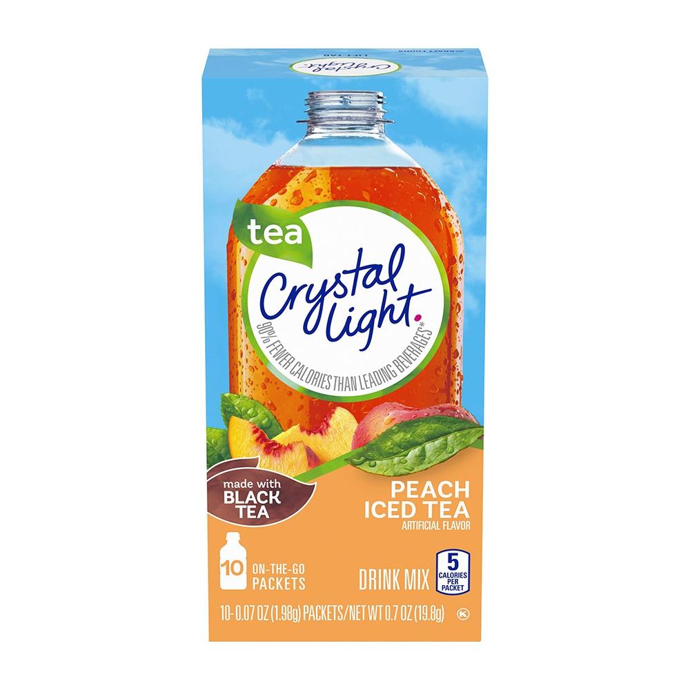On The Go Drink Mix Peach Iced Tea, 10 Packets