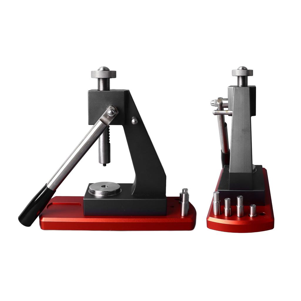 Watch Press Tool Set Watch Back Pressing Machine Bottom Pressing Bench Metal Repair Tools Set Red Grey