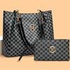 Large-capacity Tote Bag Plus Clutch Bag Combination Bag, Word Printing Set, Chain with Shoulder Strap Women's Bag.