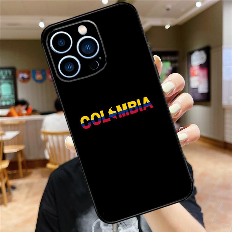 Colombia Flag Case For iPhone 17 16 14 13 12 11 15 Pro Max Mini Plus 16e 17 Air Bumper Cover Accessories