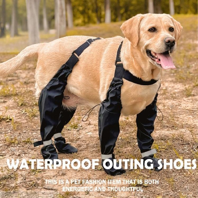 Fashion Dog Shoe Suspender Boot Waterproof Pet Shoe Snow Rain Dog Suspender Boot For Daily Walks