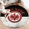 Eintracht Frankfurt Custom Name Round Area Rug,Carpet Rug for Living Room Bedroom Sofa Playroom Decor,Non-slip Floor Mat