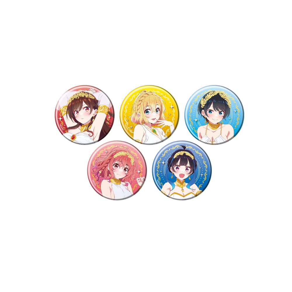 

TV Anime Rent-A-Girlfriend 29 Goddess ver. A [Original Illustration] Can Badge Complete Set (Box of 5)