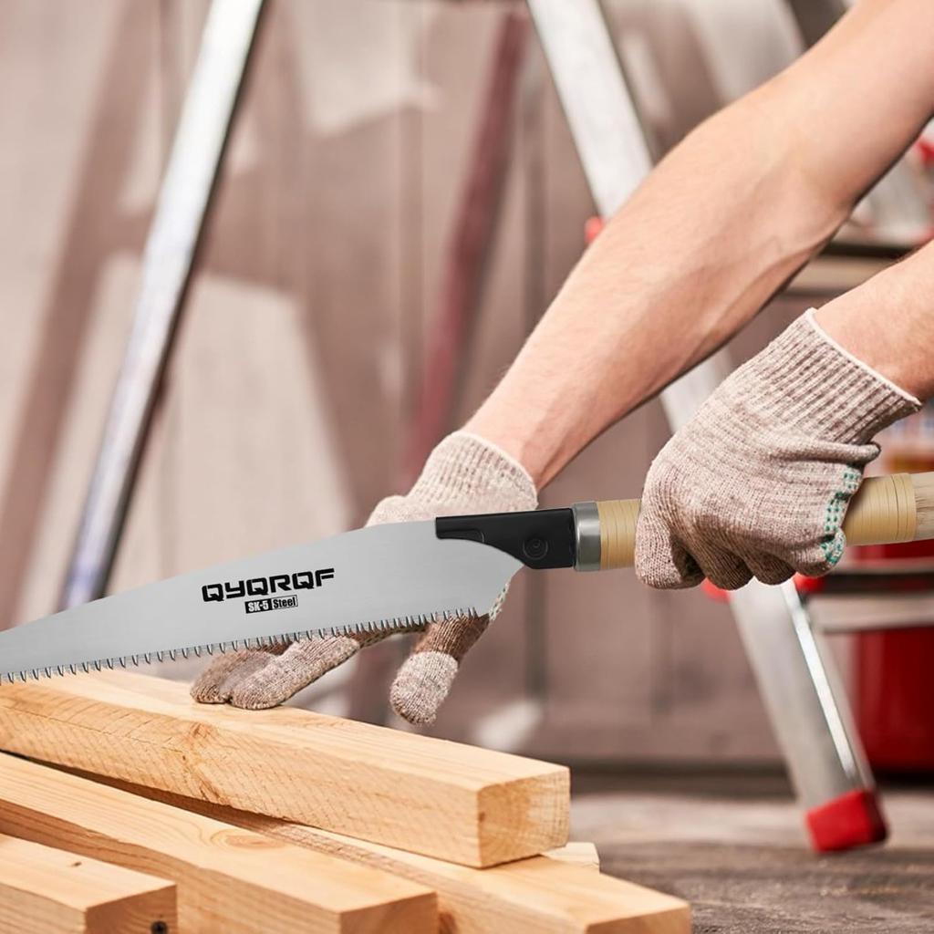 Japanese Hand Saw 10 Inch Pull Saw 17 TPI with Detachable Blade Wood Saw for Woodworking Gardening