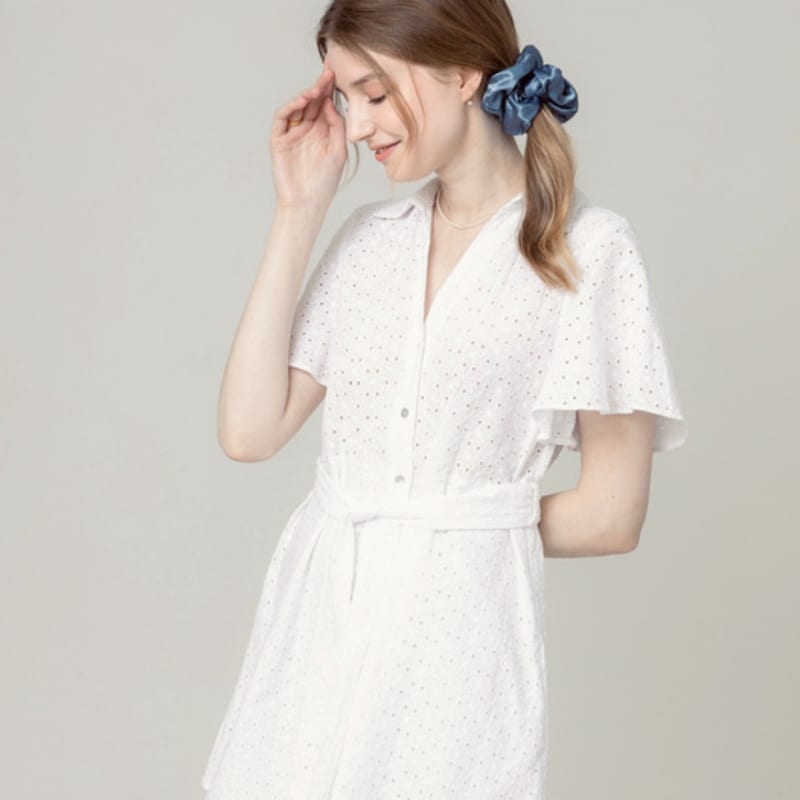 LILYKORI Silk Soft Scrunchie (Blue)