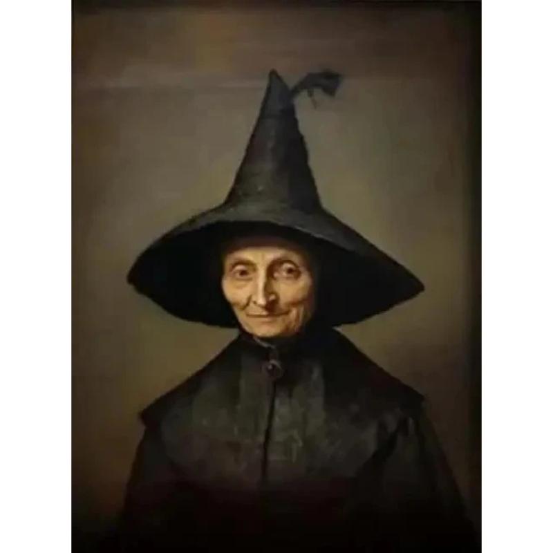 Retro Gothic Wizard Witches Portrait Poster Print Dark Magic Academy Character Canvas Painting Prints Halloween Wall Art Home Decor