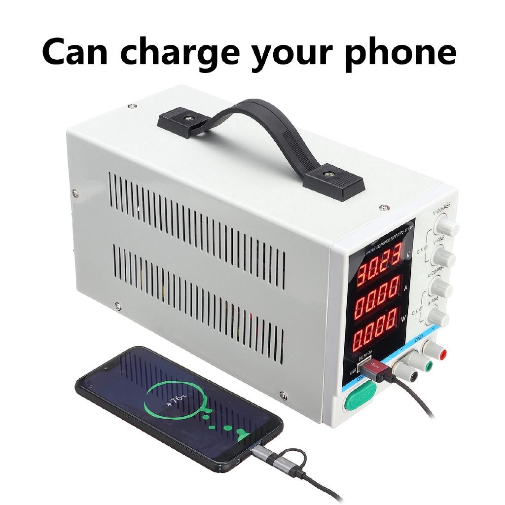 PS-3010DF Power Supply 30V 10A Precision Variable LED Digital Lab Adjustable With USB 110V/220V DC