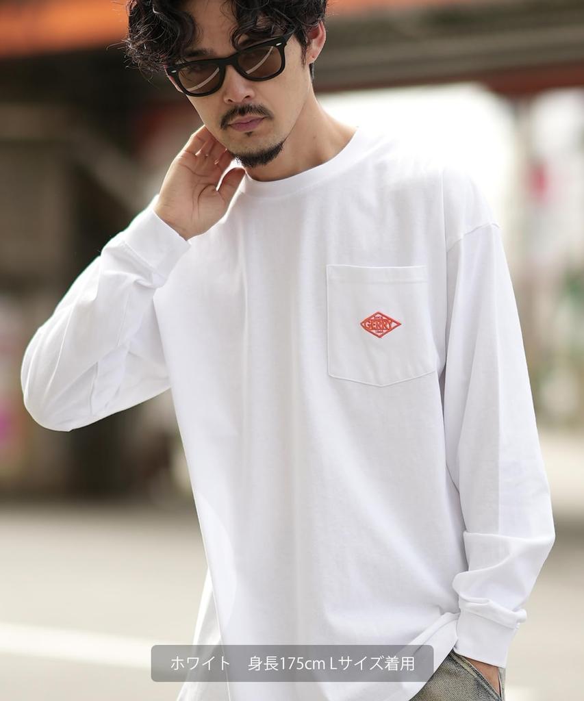 [GERRY] Custom Diamond Patch Long Sleeve Pocket T-Shirt