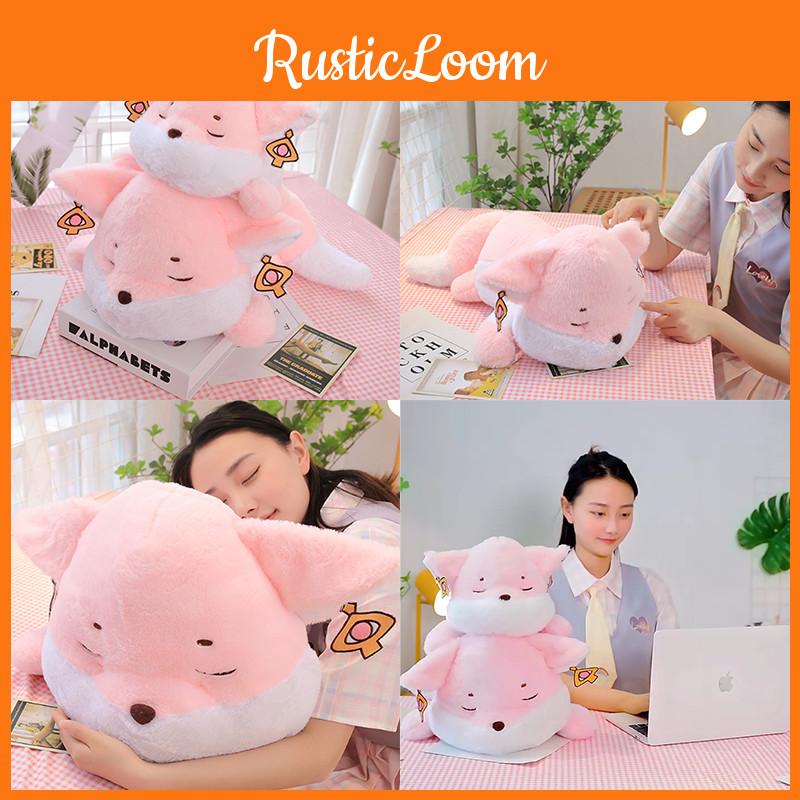 Impact Lnazuma Genshin Yae Miko Fox Pink Plush Toy Stuffed Doll Pillow Gift Xmas