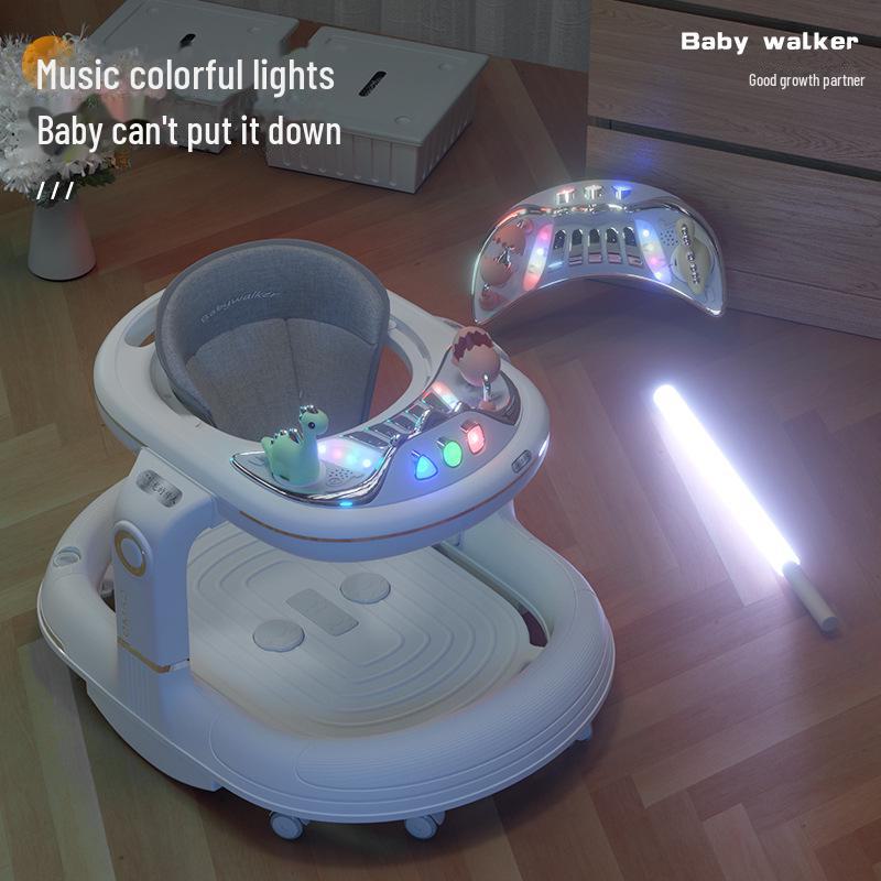 Multifunctional Baby Walker: Anti-Rollover Stroller for Boys & Girls (7-18 Months)