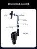 Multi-functional Car Cup and Phone Holder Console