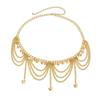 Metallic Color Pattern Waist Chain Heart Solid Electroplated Waist Belt Nightclubs