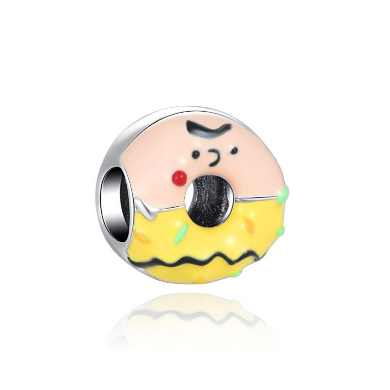 Europe Brand New Copper Metal Love Frog Angel Nurse Mouse Charm Bead Component Colorful Heart Stone Bead Component Compatible With Authentic Original