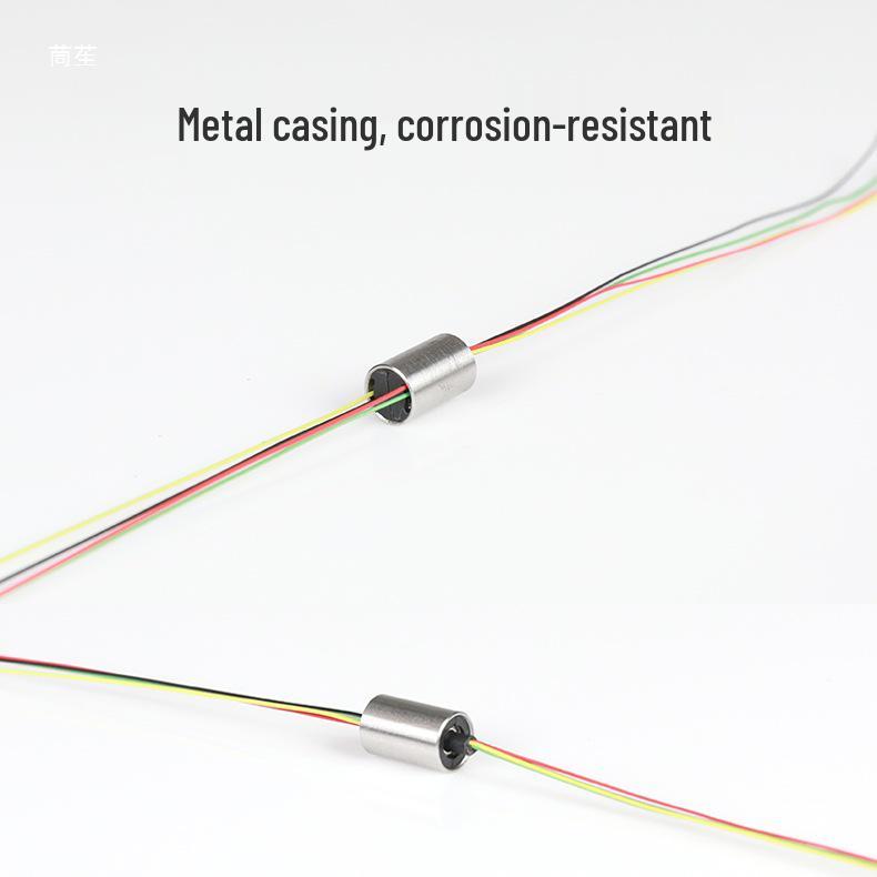 Miniature 360° Rotating Conductive Slip Ring for Drones, Gimbals, and Fishing Connectors